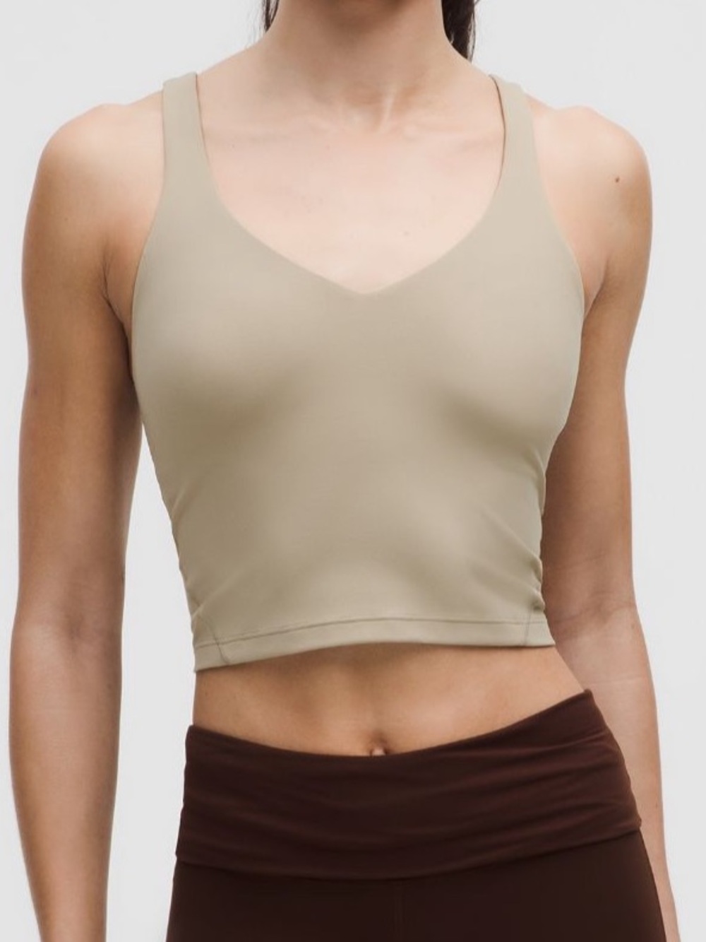 lululemon athletica Cream V-Neck Tank